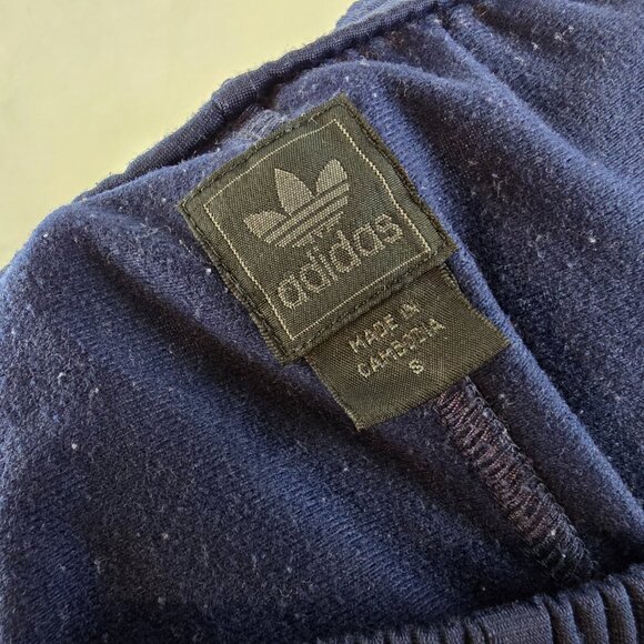 Adidas Originals Sweatpants Mens Small Blue Track Pants Neon Stripe Trefoil Logo - Picture 10 of 12